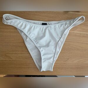 Pleather white bikini bottom